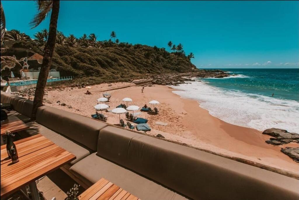 Vista Mar Nascente, Dois Quartos, Novo, No Melhor Do Rio Vermelho, Condominio Club, 1103 Salvador Bagian luar foto
