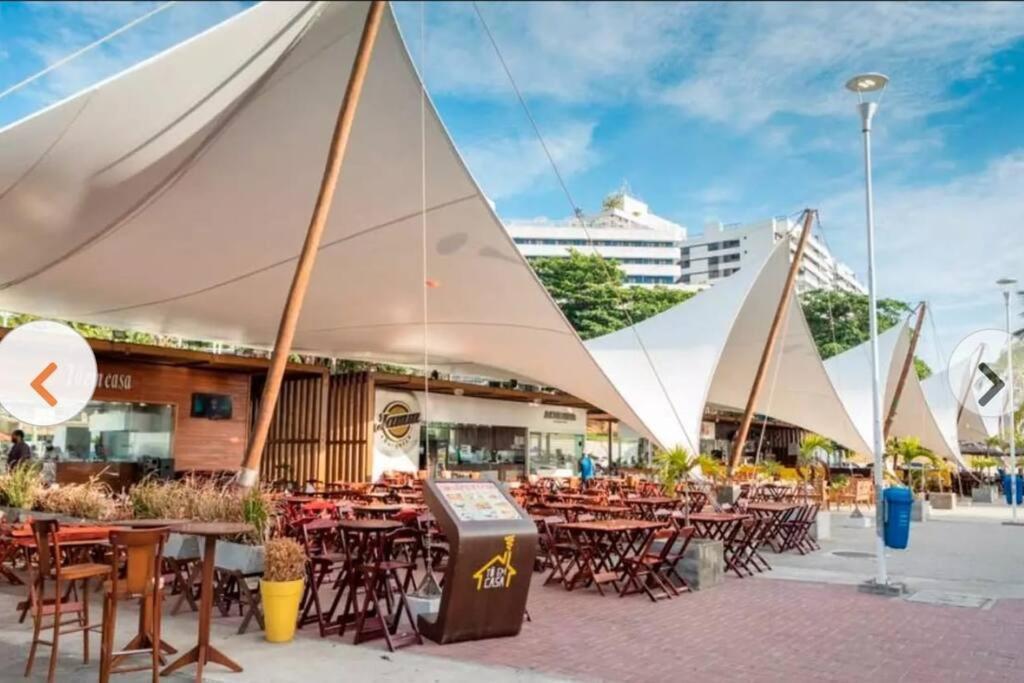Vista Mar Nascente, Dois Quartos, Novo, No Melhor Do Rio Vermelho, Condominio Club, 1103 Salvador Bagian luar foto